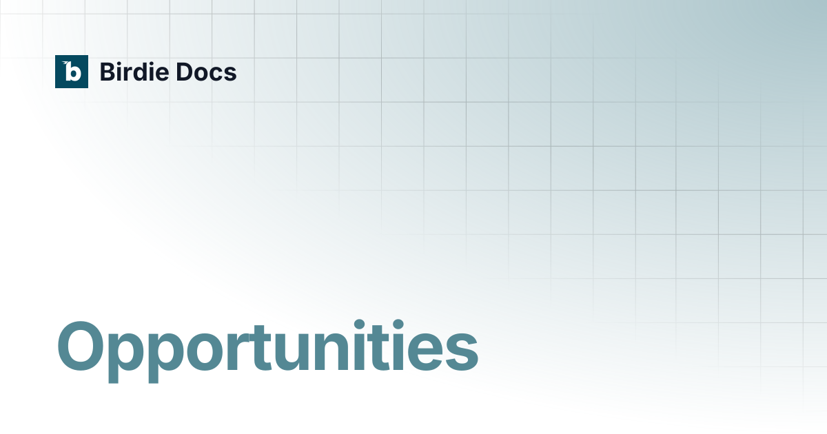 Opportunities | Birdie Docs